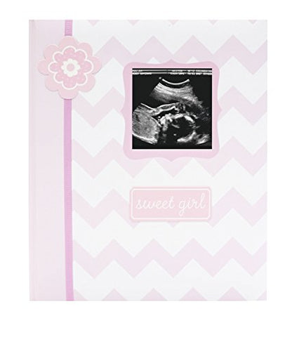 Lil Peach First 5 Years Chevron Baby Memory Book Journal, Pink - style: Chevron Pink