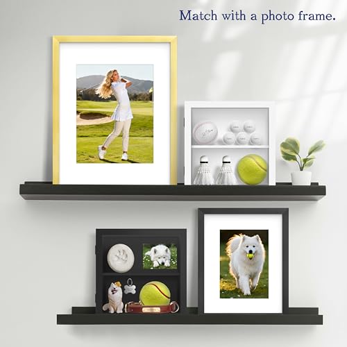 An&He 10x10 Shadow Box Frame Engineered Wood | with a 2.7" Usable Display Depth | Includes Acid-Free Backing Board, UV Resistant Acrylic, and Hanging Hardware-Black - size: Black 10x10