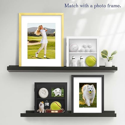 An&He 10x10 Shadow Box Frame Engineered Wood | with a 2.7" Usable Display Depth | Includes Acid-Free Backing Board, UV Resistant Acrylic, and Hanging Hardware-White - size: White 10x10
