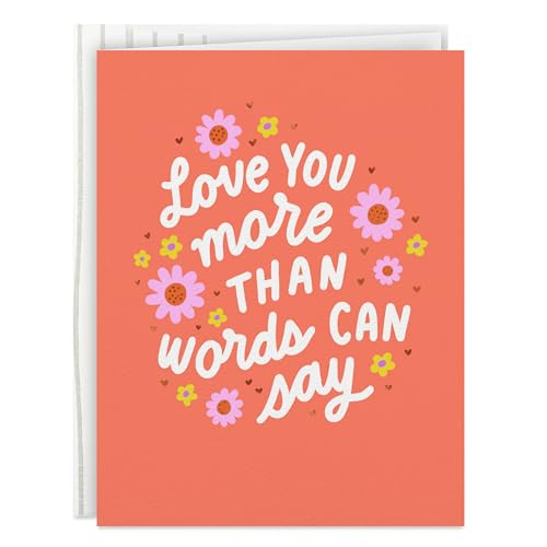 Hallmark Good Mail Love Card for Friendship (Heart Hands) | For Birthday, Thinking of You, Valentines Day, Flower Design, Coordinating Envelope Included, Card Measures 4.4 X 5.8 in - style: Heart Hands