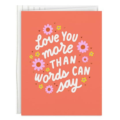 Hallmark Good Mail Love Card for Friendship (Heart Hands) | For Birthday, Thinking of You, Valentines Day, Flower Design, Coordinating Envelope Included, Card Measures 4.4 X 5.8 in - style: Heart Hands