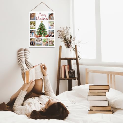Christmas Photo Board, Collage Photo Hanging Display Picture Board - color: Christmas