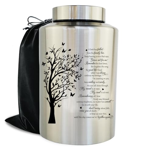 Large Cremation Urns for Human Ashes, for Adult Female & Male