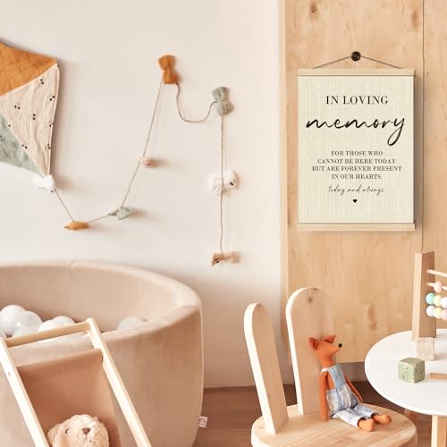 Boat Wades Poster Hanger Frame, In Loving Memory Wedding Sign, 12x16 Inch