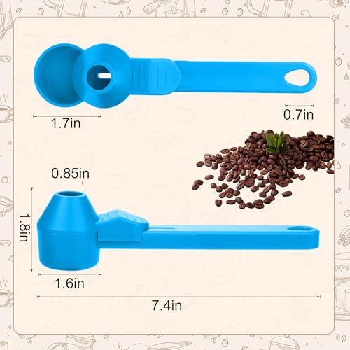 Palksky Coffee Scoop & Funnel for Reusable K Cup Refillable Coffee Pods,2 Tablespoon Coffee Measuring coffee Scooper,1PCS (Sky Blue) - color: Sky Blue