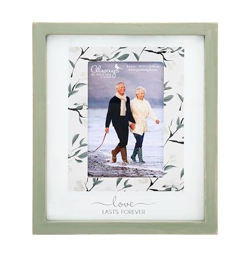 Pavilion Gift Company - Love Lasts Forever - 4" x 6" Vertical Picture Photo Portrait Frame Bereavement In Memory Memorial Loss Of Loved One Calling Hours Funeral Gift Wedding Anniversary Wife Present