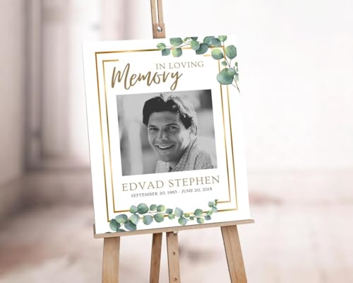 Funeral Welcome Sign, Celebration of Life Signs, Sign For Memorial #20 - color: Version #19