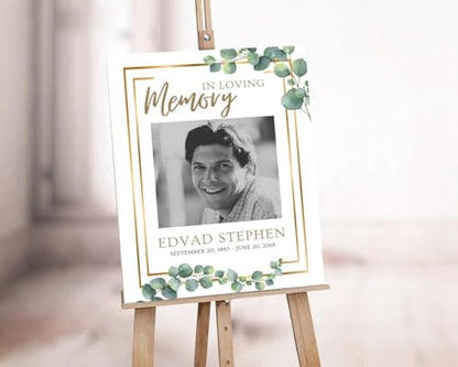 Funeral Welcome Sign, Celebration of Life Signs, Sign For Memorial #20 - color: Version #19