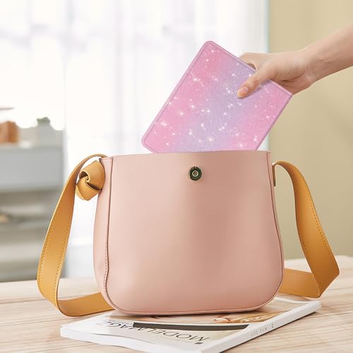 Fintie Photo Album 5x7 Photos, 52 Pockets Small Capacity Wallet Albums Book | Vegan Leather Cover, 5X7 Picture Keepsakes, Family/Wedding/Travel Memory Book, For Boys Girls Art Work, Fantasy Ombre - color: fantasy ombre