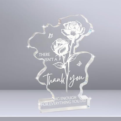 Thank You Gifts for Coworker College Teacher Women Men, Small Teacher Appreciation Acrylic Plaque Gifts, Christmas Mothers Day Gifts Leaving Gift, Thank You Gift for Leader Colleague Principal - color: Thank