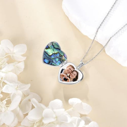 Butterfly Sterling Silver Necklace That Holds 1 Pictures Memorial Pendant Rose flower Photo Box Necklace