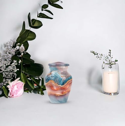 Celestial Harmony Keepsake Urn for Human Ashes - color: Celestial Harmony - Multi, size: 3 Inch - Pack of 1