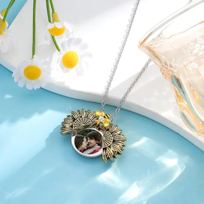 MeiceM Heart Crystal Urn Necklace for Ashes A Piece Of My Heart Lives In Heaven Cremation Jewelry Angel Wings Memorial Keepsake Pendant - color: Gold+Silver