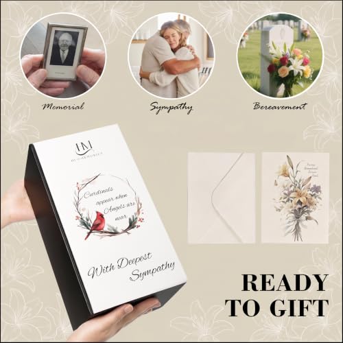 Memorial Lantern with Lily Rose Flower, Sympathy Gift for Loss of Loved One, Bereavement Funeral Gift in Memory of Mom Dad Husband Wife - color: Those We Love/White