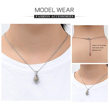 Imrsanl Cremation Jewelry for Ashes - Lotus Flower Ashes Pendant Necklace with Mini Keepsake Urn Memorial Ash Jewelry - color: Teardrop-Gold