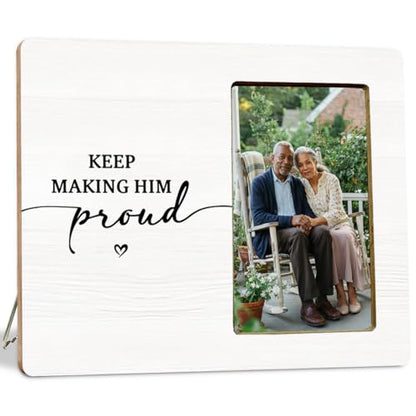 Memorial Gifts Picture Frame for Loss of Mom Grandma, Sympathy Remembrance Gifts Frame for Loss of Mother, Keep Making Her Proud - color: Her