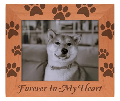 Gifts For All Pet Berevement Forever In Heart Wood Frame - Landscape 8x10 - color: Heart, size: 8x10 Photo - Landscape