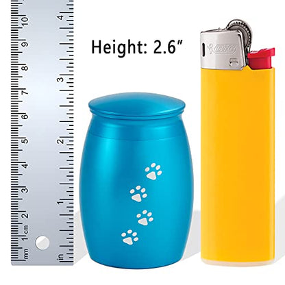 Small Pet Urns for Dog/Cats Ashes,Small Animal Urns for Ashes - color: Blue