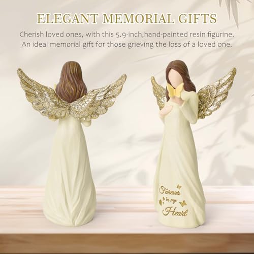 Butterfly Gifts for Women, Miscarriage Gifts for Mothers | Memorial Sympathy Gifts for Loss of Mom, Dad, Hand-Painted Remembrance Angel Gift - style: Miscarriage Gifts