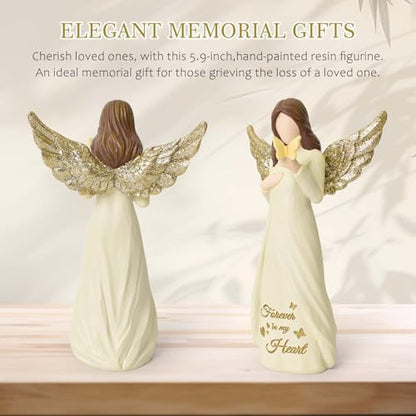 Butterfly Gifts for Women, Miscarriage Gifts for Mothers | Memorial Sympathy Gifts for Loss of Mom, Dad, Hand-Painted Remembrance Angel Gift - style: Miscarriage Gifts