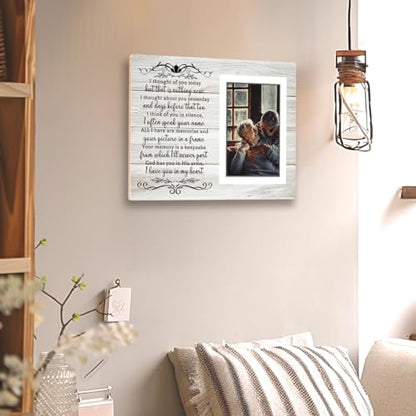 Memorial Gifts Picture Frame - Memory of Mother, Father, Grandma, Grandpa, Grandparents, Memorial, Remembrance Photo Frame for Loved One, Wall Table Picture Frames Sympathy Loss relative Gift