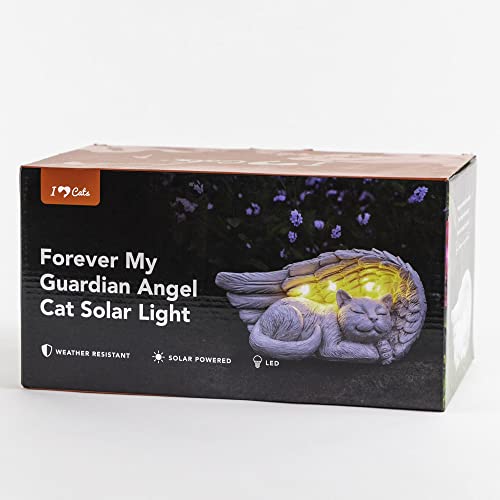 Forever My Guardian Angel Cat Memorial Garden Solar Light Gift