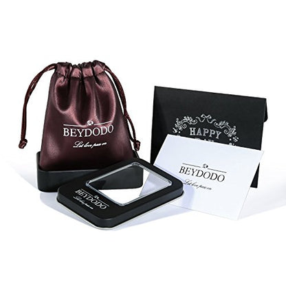 Beydodo Personalized Heart Cremation Urn Necklace for Ashes Always in My Heart Memory Necklace Gift with Funnel Kit - color: Style 2