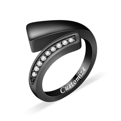Memorial Urn Ring for Ashes Stainless Steel Cremation Jewelry for Men & Women Pet Ashes Keepsakes Holder Ring - color: Customize