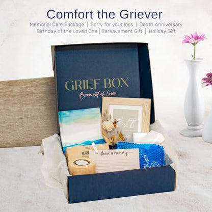 Grief Care Package for Loss of a Loved One, Sympathy Gift, Condolences, Bereavement, Memorial Gift for Funeral, Sorry for Your Loss of Dad Mom Sister Brother Daughter Son Friend