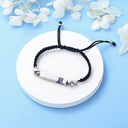Harbeingt Adjustable Urn Bracelet for Ashes for Women Cremation Jewelry - color: Customize
