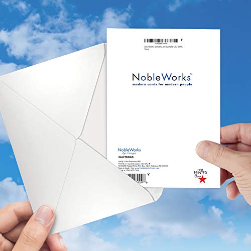 The Best Card Company - Loving Sympathy Card with Envelope - Inspirational, Religious Bereavement Greeting - Basic Blooms C4627DSMG - style: Basic Blooms