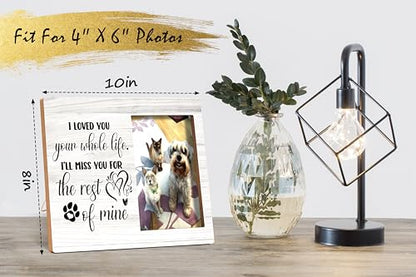 Pet Memorial Photo Frame - I Love Your Whole Life I'll Miss You - Wooden Tabletop Picture Frame - Sympathy Gift For Pet Owner - 71 - style: YuHong-Photo Frame-B71