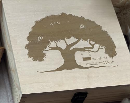 Bespoke Tree of Life Tribute - Personalized Engraving for Lasting Memories, Ideal Memorial Gift with Custom Laser Work