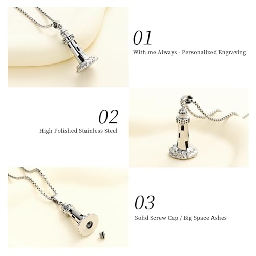 Oinsi Music Note Stainless Steel Cremation Locket Hold Ashes Keepsake Memorial Urn Necklace For Women