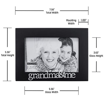 Malden International Designs Grandma and Me Expressions Picture Frame, 4x6, Black - style: Grandma and Me
