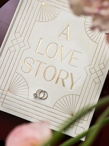 Printworks A Love Story Wedding Album, White & Gold - 30-Page Keepsake - color: White and Gold