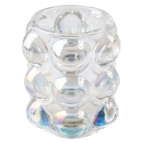 Karma, Lucia Hobnail Votive, Tea Lights Candle Holder, Glass Votive Candle Holders for Table Decorations, Baby Shower, Birthday Party, Weddings and Home Decor, Iridescent - color: Iridescent, size: One Size