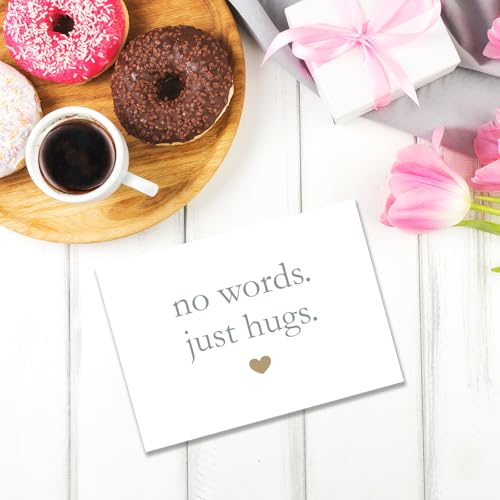 Sympathy Grief Card, In Sympathy Greeting Card For Him Her, Thinking of You Cards, Bereavement Condolence Grieving Cards for Best Friend Bestie Coworker - color: #3