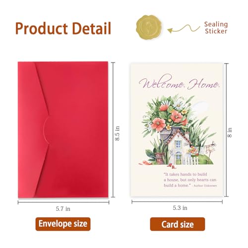 ICOOLYI Thoughtful Housewarming Gifts for Women – New Home Gift Ideas, Housewarming Cards & Gifts, Perfect New Home Card and House Warming Presents for New Homeowners - color: WY-272