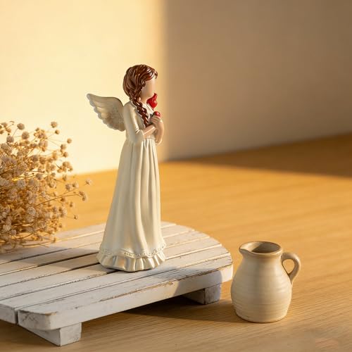 Guardian Angel Figurine, Resin Angel Statue Home Decor Ornament (Guardian Angel)
