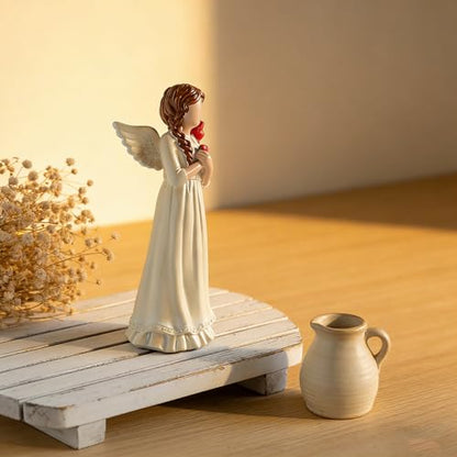 Guardian Angel Figurine, Resin Angel Statue Home Decor Ornament (Guardian Angel)