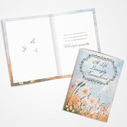 Sympathy Card With Printed Verse Premium A5 Size UK Made
