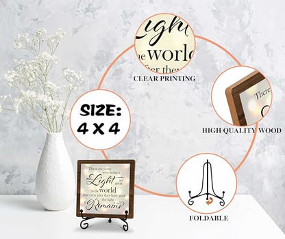 Bereavement Sympathy Gifts For Loss Of Loved One, Celebration Of Life Decorations, Desk Decor Signs For Home Bedroom, There Are Some Who Bring A Light Sign, Memorial Wooden Sign With Stand, A20 - style: Brown WoodSign1