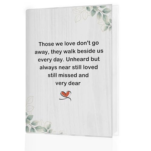 Memorial Photo Album 4x6 18 Pockets Photos, Sympathy Gifts for Loss of Loved One, Bereavement Gifts, Those We Love Don't Go Away Small Mini Photo Album Hold 36 Pictures Book - color: Very Dear