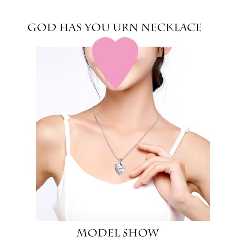 Heart Urn Necklace for Ashes Women Men Cremation Jewelry for Ashes Cremation Necklace In Memory of Loved One Grandpa Grandma Dad Mom Uncle Aunt Brother Sister Daughter Son - style: Cross