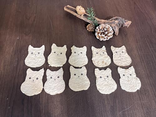10pcs Cat Memorial Gifts for Loss of Cat Plantable Paper Forget-me-not Seed | Eco-Friendly Sympathy Cards for Cat Lovers, Pet Loss Gifts with Cat Theme, Cat Birthday Gift for Gardening Enthusiasts