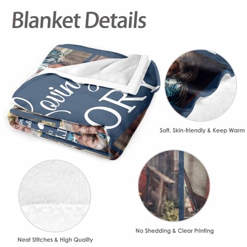 Custom Memorial Blanket with Picture Personalized Sympathy Remembrance Condolences Bereavement Gifts Sympathy Gifts for Loss of Loved One Mother Dad Grandma Grandpa Sister Daughter Friend - color: Design19