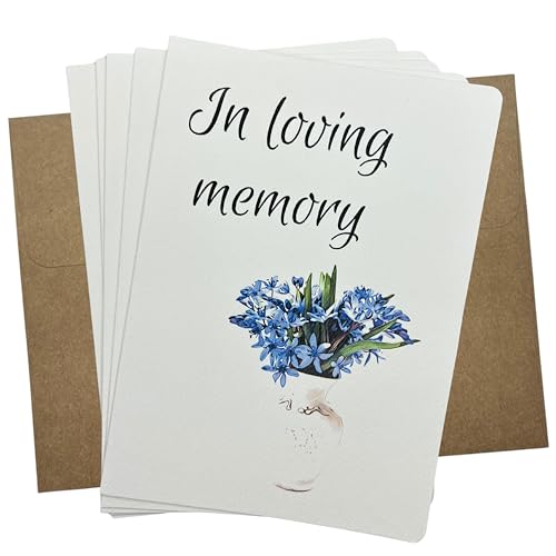 10 Pack Sympathy Cards - 5x7 Inch Floral Condolences Card Set, Blank Inside for Personalization - Elegant Thinking of You Cards for Bereavement and Support in Times of Grief - 108