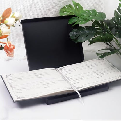 Fneral Guest Book Black Heart Tree Celebration of Life Guest Book Elegant 82 Pages Commemorative Book for Loss of Loved One Salute Book Memorial Service Album-A LIMB has Fallen from the Family Tree - style: Tree