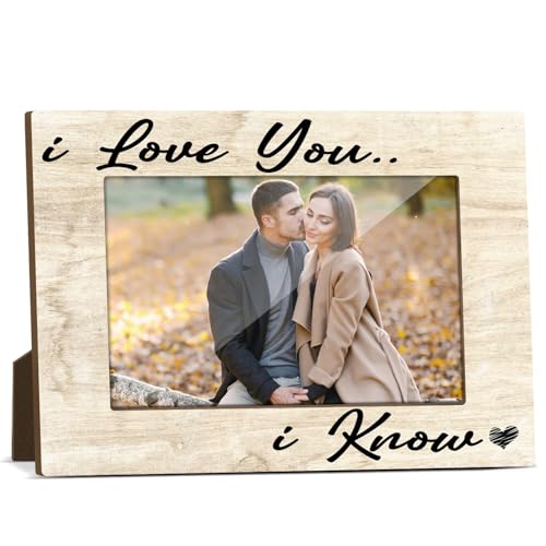 Couple Picture Frame Wooden Picture Frames Gifts for Couples Picture Frames for Desk Things to Get Your Girlfriend Modern Picture Frames Couple Things Picture Gifts Picture Frame 4x6 - Jk0260 - color: XK19